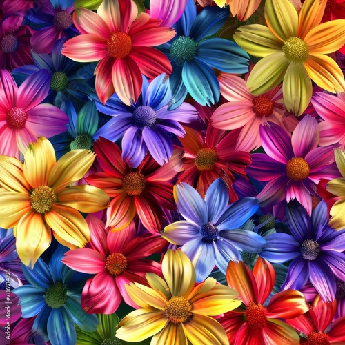 colorful flowers background