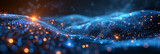 christmas lights in the night,
Futuristic Illuminated Digital Network Blueprint
