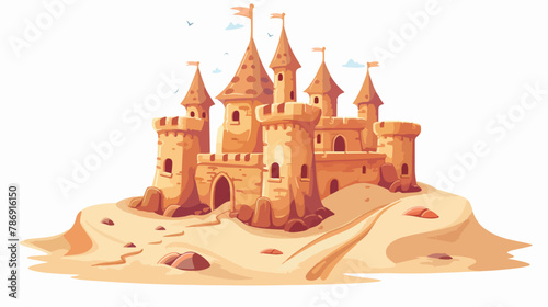 Castle sand icon. Cartoon of castle sand vector icon