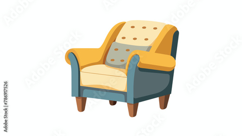 Chair theme elements flat vector isolated on white background © Aina