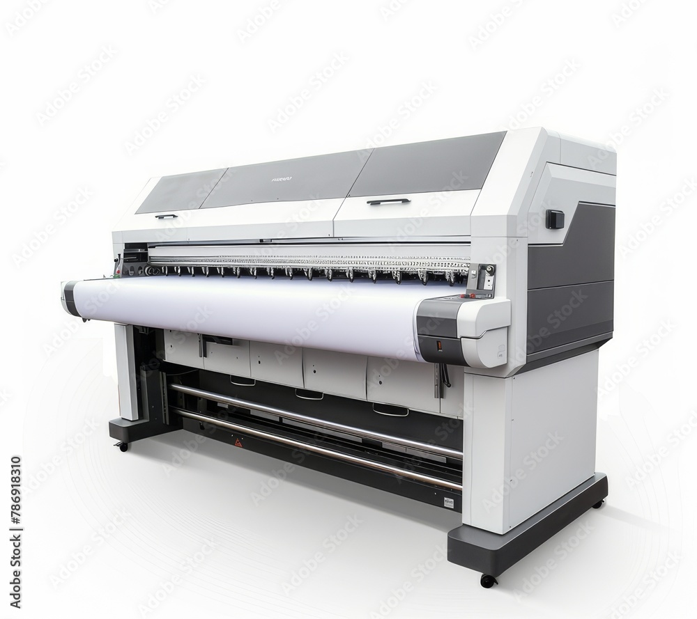 Big printer with isolated white background Big printer with isolated white background
