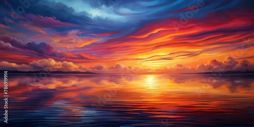 abstract background  sunset