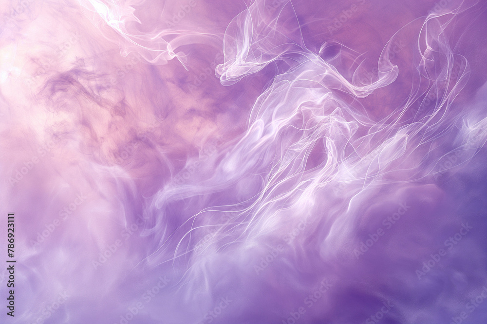 An unearthly dance of light lilac smoke. An unearthly dance of light lilac smoke.