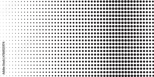 Background with monochrome dotted texture. Polka dot pattern template. Background with black dots - stock vector dots background arts vector dots halftone