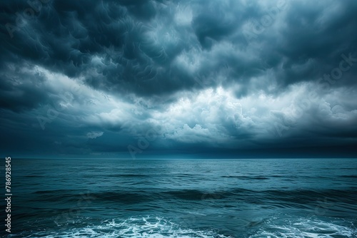 a large body of water under a cloudy sky