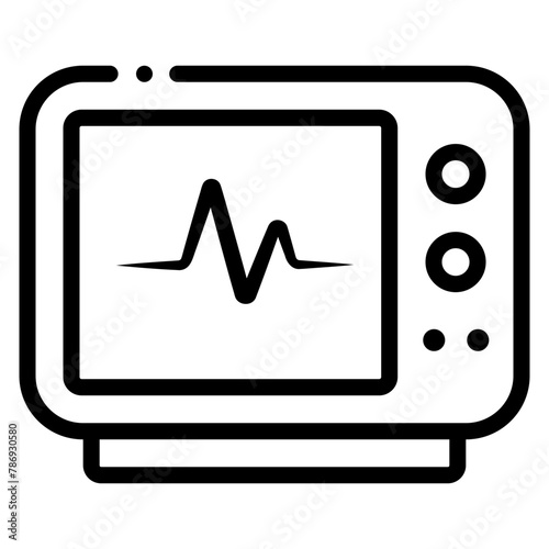 ecg machine icon