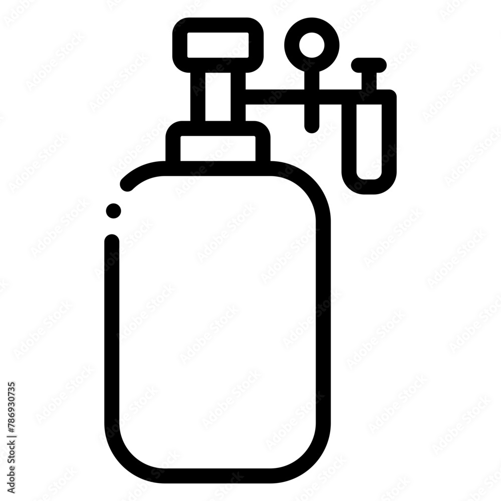 Obraz premium oxygen tank icon