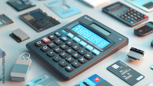 Concept of Digital Storage Measurement: The MB Calculator with Various Storage Devices photo