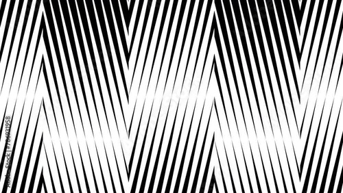 Abstract creative black and white geometric shape zigzag stripe motion background. Video animation Ultra HD 4k footage.