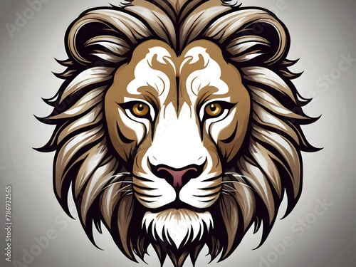 lion head illustration watercolor painting of a lion full face only on a transparent background coat of arms of a lion lion head vector illustration