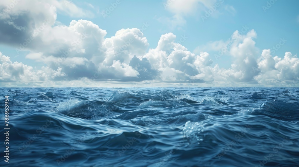 Fototapeta premium Cloudy appearance of the ocean