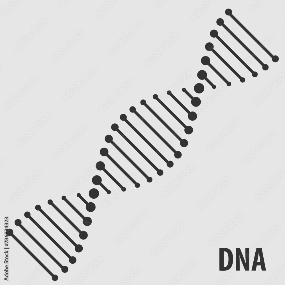 DNA Helix icon, human genetic symbol DNA Helix icon, human genetic symbol