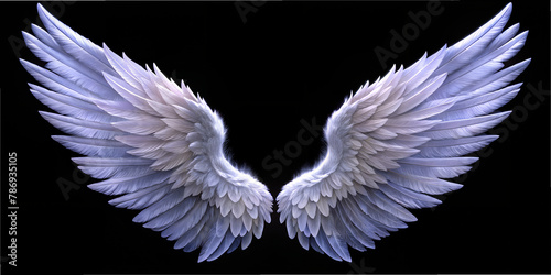 Purple wings, angel wings, visual effect, art, graphics, design, creativity, creative, photo, illustration, 3D, digital art, vector, generated AI, wallpaper