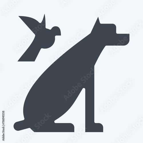 Icon Animals. related to Photos and Illustrations symbol. glyph style. simple design illustration