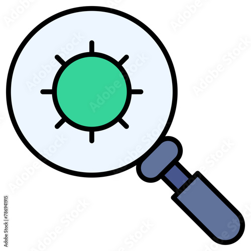 scan, virus, lense, search, tool Icon
