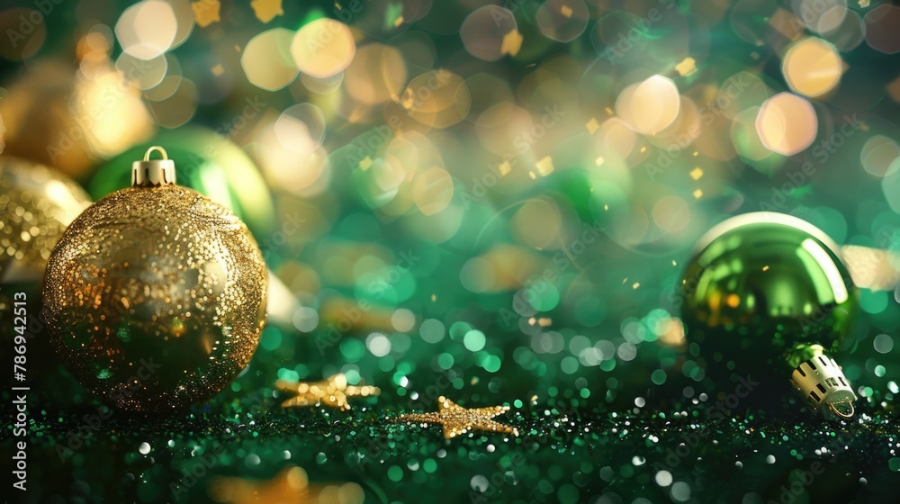 Close up of a Christmas ornament on a table. Suitable for holiday concepts