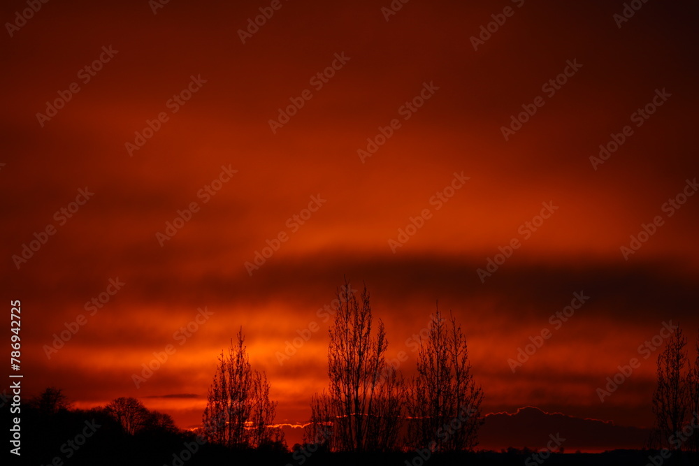 Naklejka premium crépuscule de mars