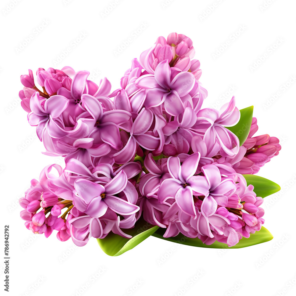Beautiful  Hyacinth isolated on white background