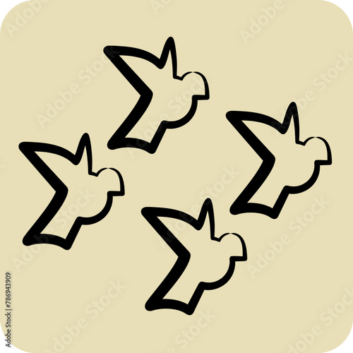 Icon Background. related to Photos and Illustrations symbol. hand drawn style. simple design illustration