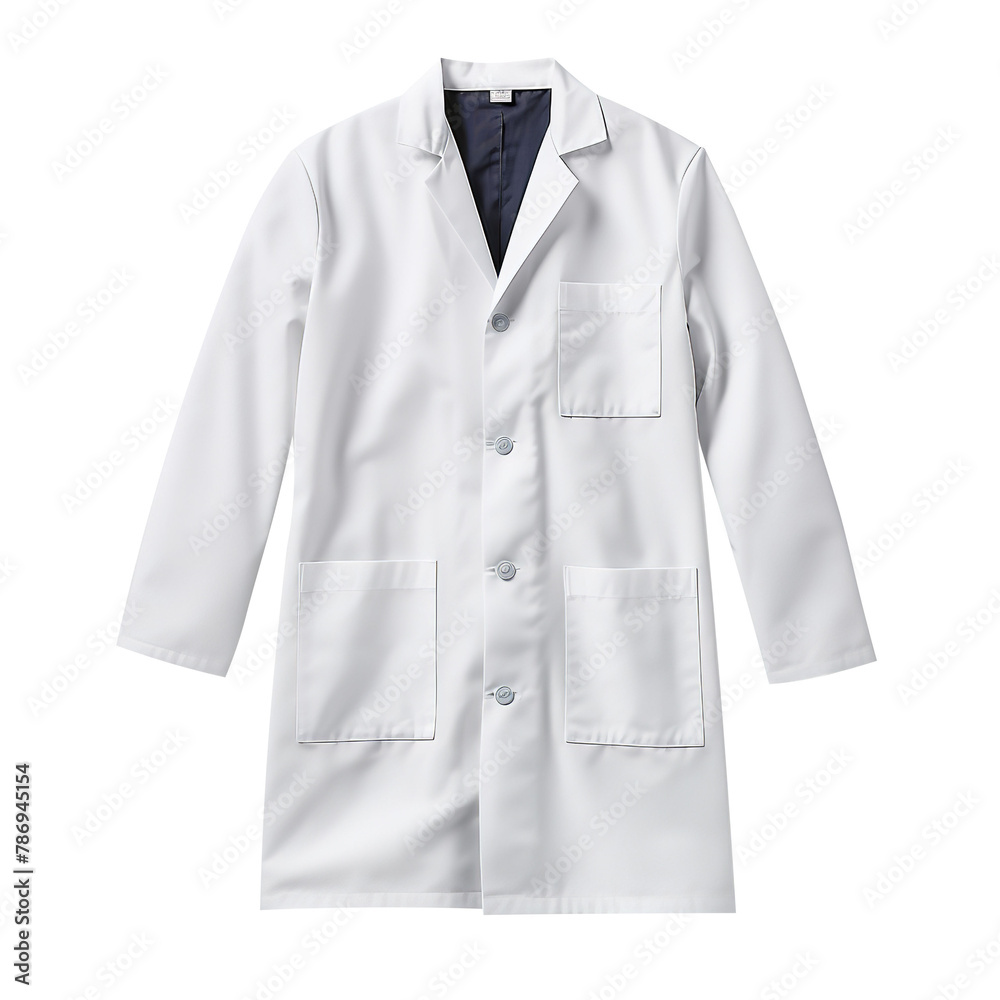 Magnificent coat worn isolated on white background Magnificent coat worn isolated on white background