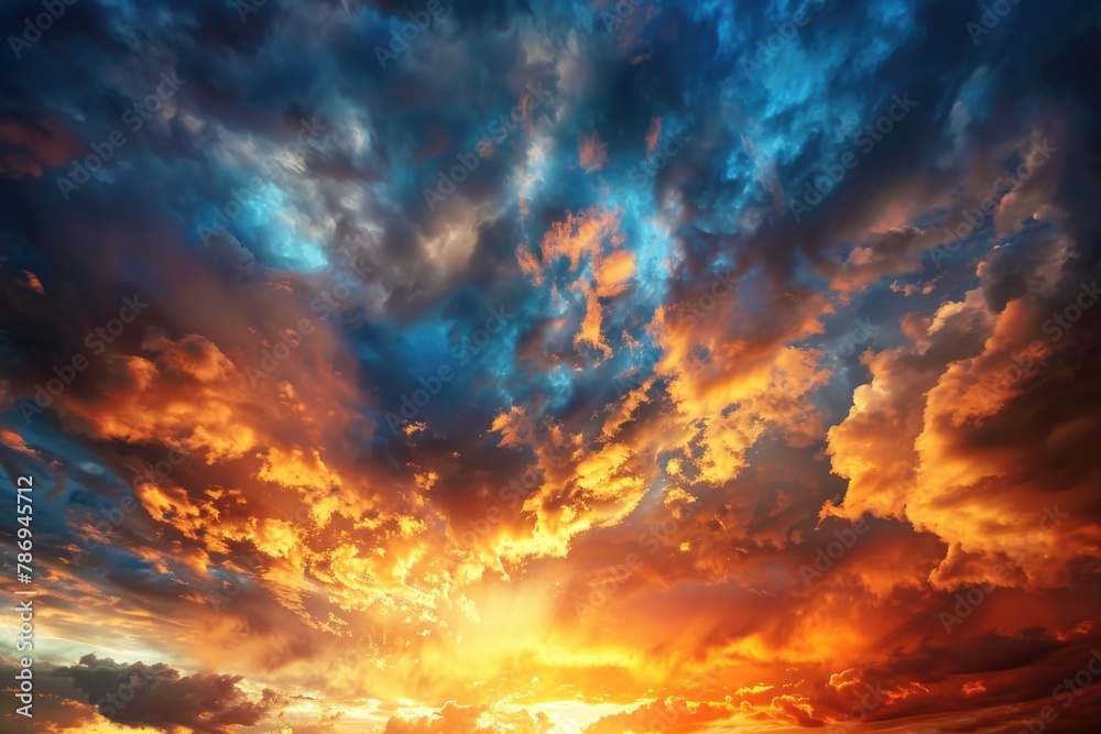 Beautiful sunset over a field of grass, perfect for nature backgrounds or inspirational quotes