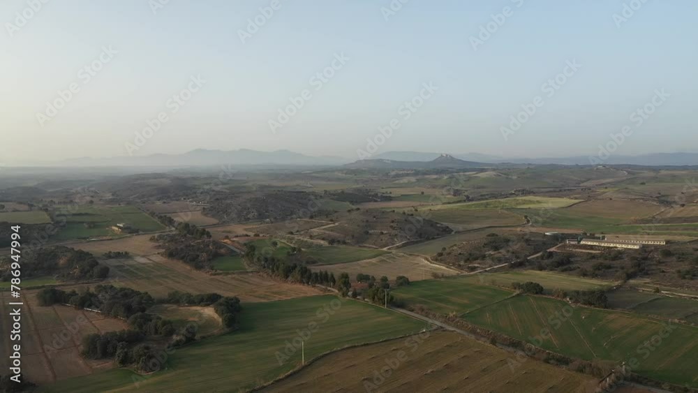 Aerial view of Monegros Desert, Spain Aerial view of Monegros Desert, Spain