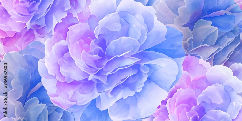 Water color style Flower - obrazy, fototapety, plakaty 