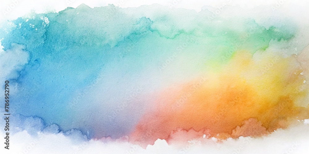 Gradient watercolor Backgrodund. Water color style gradient Background - obrazy, fototapety, plakaty 