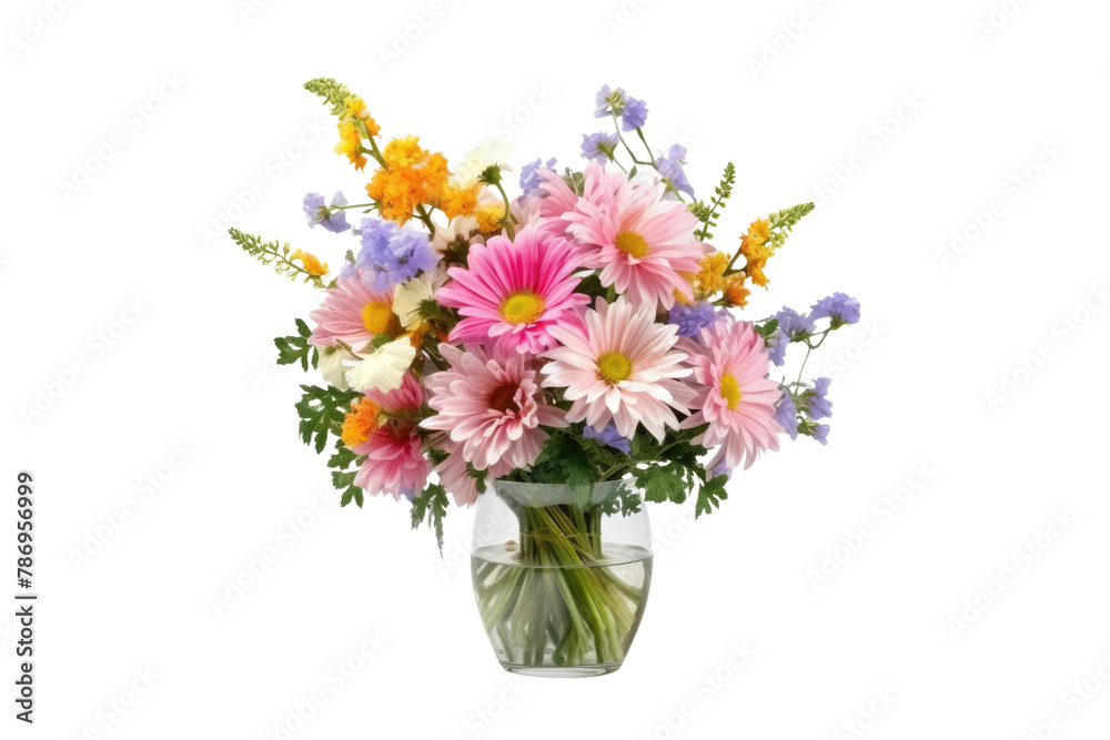 Bursting Blooms in Vivid Vase