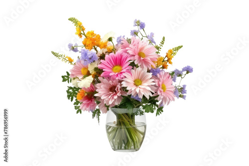 Bursting Blooms in Vivid Vase