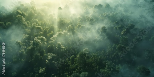 Aerial top view forest tree  Rainforest ecosystem and healthy environment concept and background  Texture of green tree forest view from above.