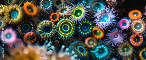 Curious inspection of a tide pool's inhabitants, from colorful sea anemones to darting minnows, professional photography and light , Summer Background