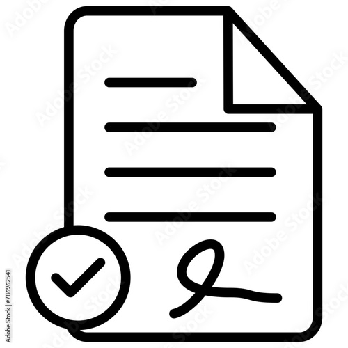 Contract icon
