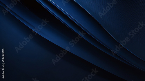 Abstract technology concept dark blue stripes geometric overlapping background. Bright navy blue dynamic abstract vector background with diagonal lines. Trendy classic color of 2024. Blue background