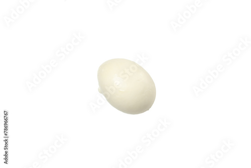 PNG, Ball of mozzarella cheese, isolated on white background, top view