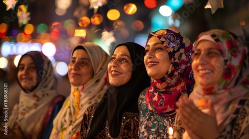 Emotional eid al fitr celebration resonates joyfully in the vibrant city streets