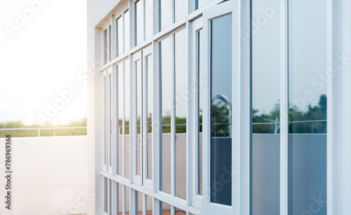 Window facade of modern building