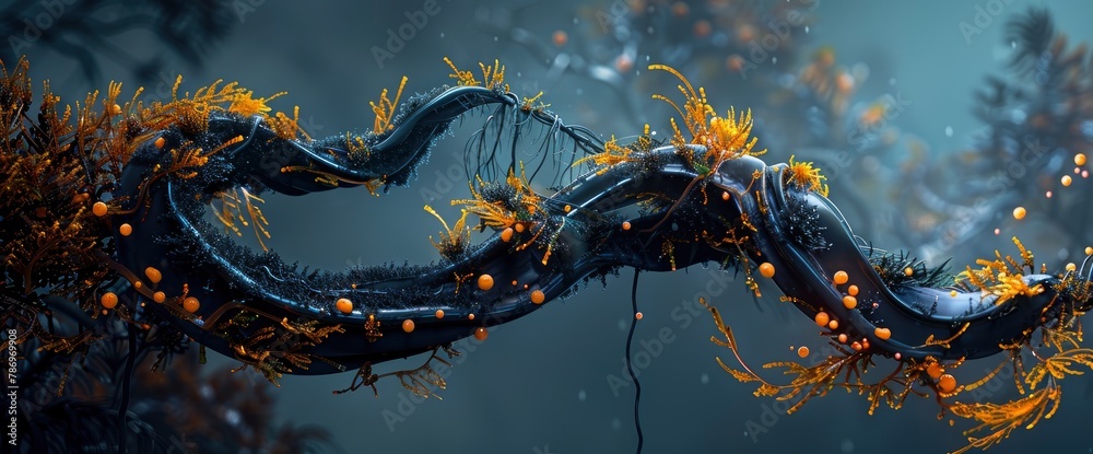 Playful antics with a strand of seaweed, tossed about in the breeze, professional photography and light, Summer Background Playful antics with a strand of seaweed, tossed about in the breeze, professional photography and light, Summer Background