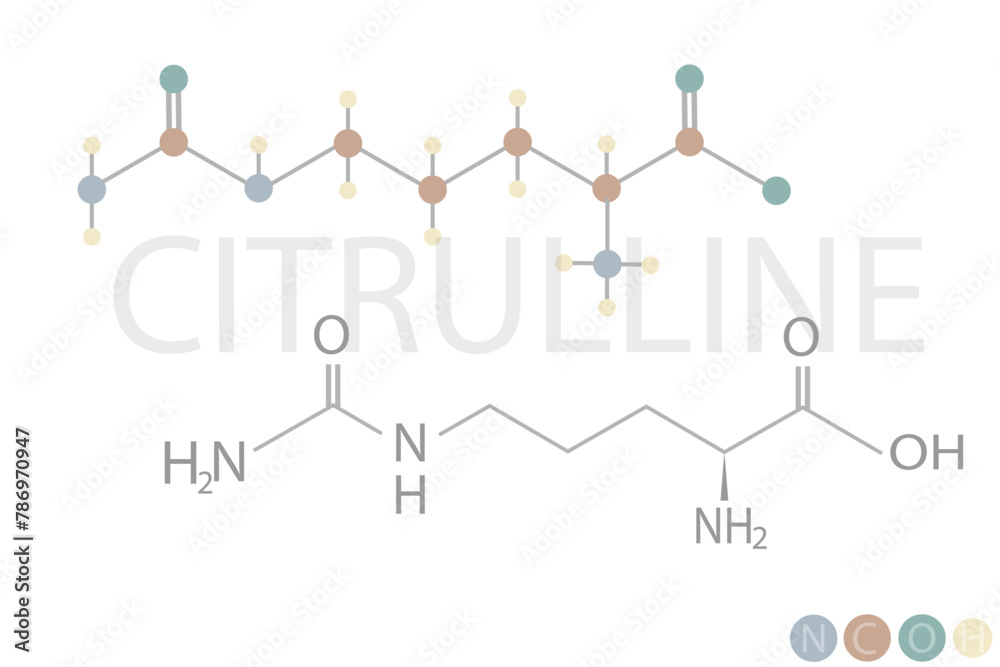 citrulline molecular skeletal chemical formula citrulline molecular skeletal chemical formula