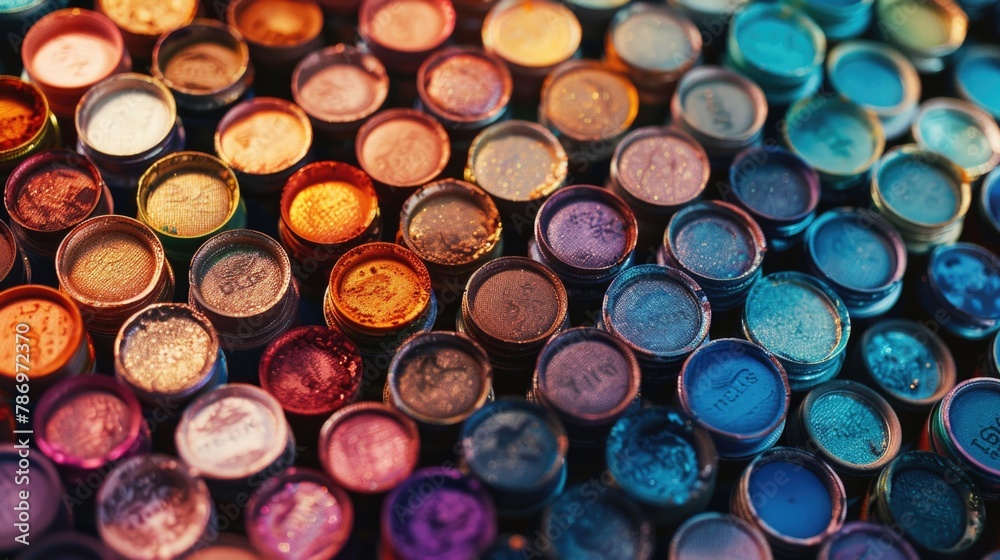 Close up of multiple colors of paint, perfect for design projects Close up of multiple colors of paint, perfect for design projects