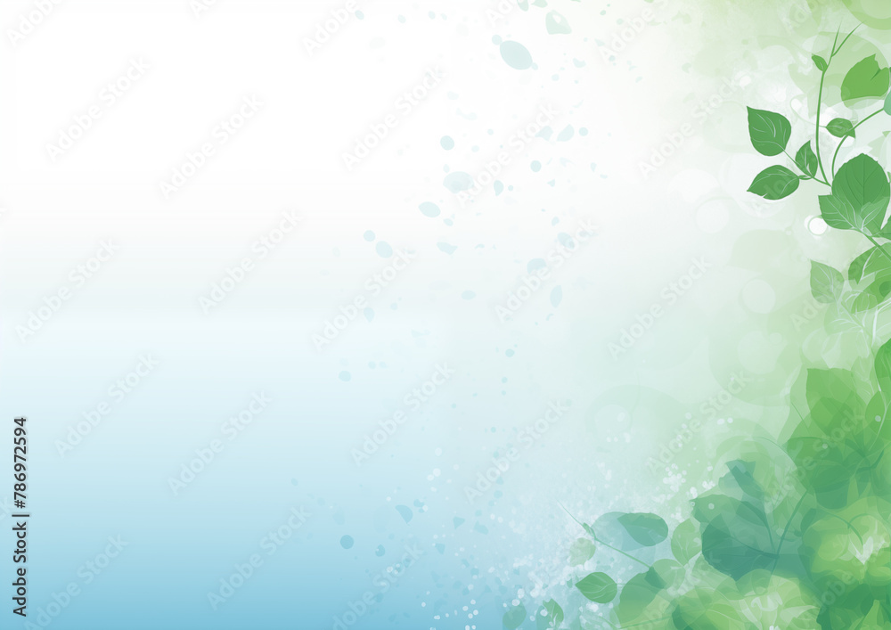 Fototapeta premium Background with leaves for a powerpoint presentation on sustainability