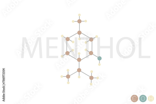 menthol molecular skeletal chemical formula