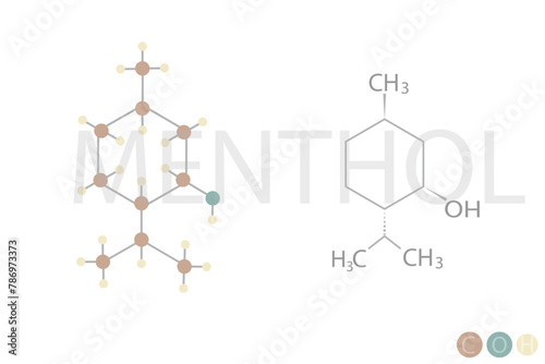 menthol molecular skeletal chemical formula