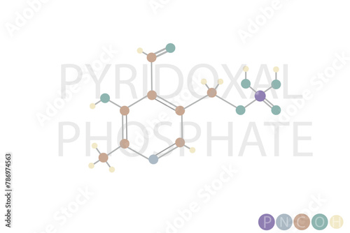 pyridoxal phosphate molecular skeletal chemical formula