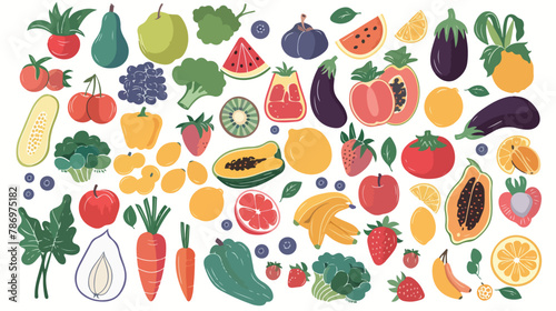 Vegan fresh bio raw eco organic and healthy logos 