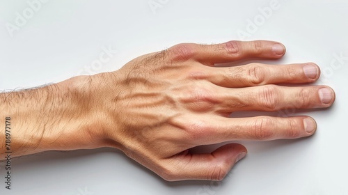 One palm of a human hand
