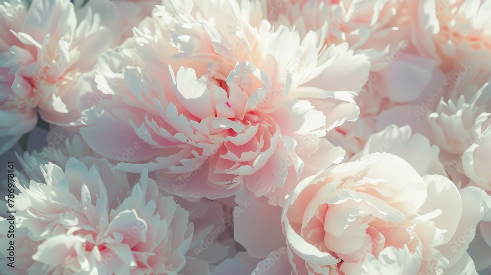 Detailed close up of a bunch of pink flowers, perfect for floral backgrounds