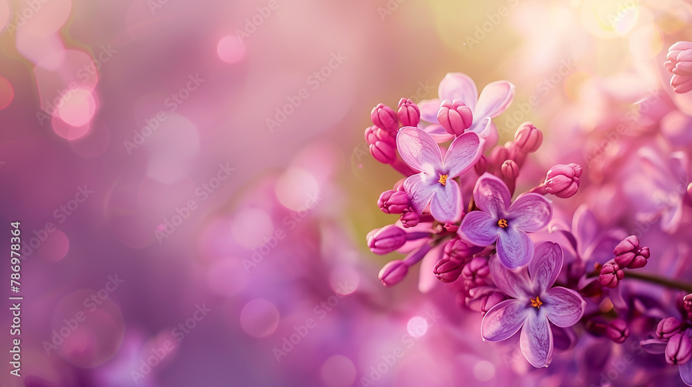 A close up of a cluster of purple flowers with a blurred background.

