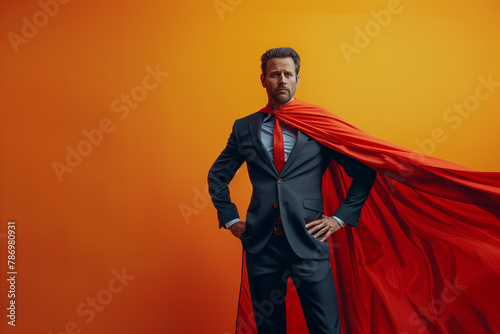 Corporate Hero: Emblem of Bold Leadership