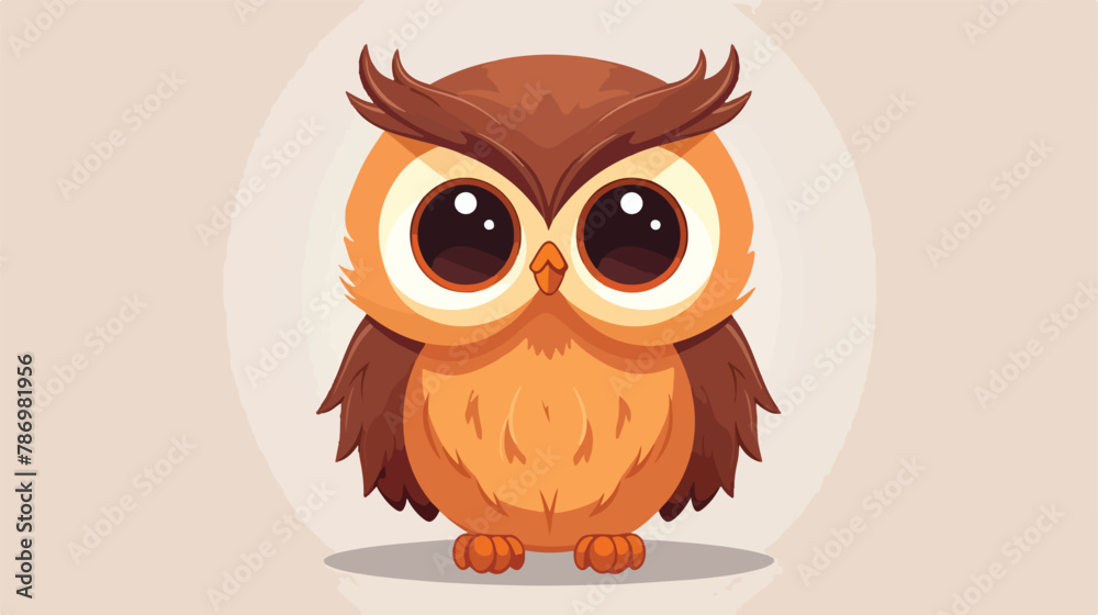 Cute playful owl vector design safari jungle animals